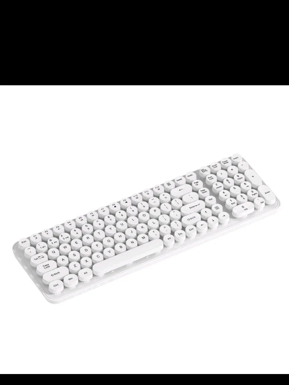 NORTH Full Size Wireless Keyboard - White